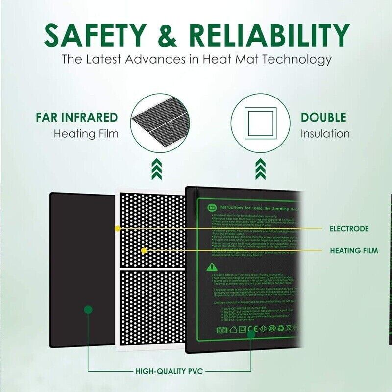 แผ่นทำความร้อนสำหรับต้นกล้า LE - Heat Mat Seedling บทวิจารณ์และราคา